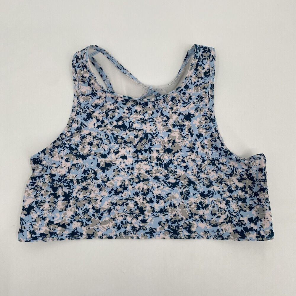 Z by Zella Women's Abstract Print Strappy Mesh Back Sports Bra Girls Size 14